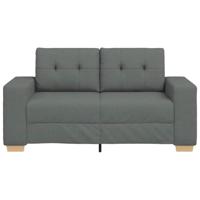 Loveseat bank 120 cm stof donkergrijs - thumbnail