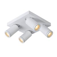 Lucide TAYLOR - Plafondspot Badkamer - LED Dim to warm - GU10 - 4x5W 2200K/3000K - IP44 - Wit - thumbnail
