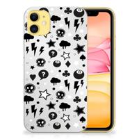 Silicone Back Case Apple iPhone 11 Silver Punk - thumbnail