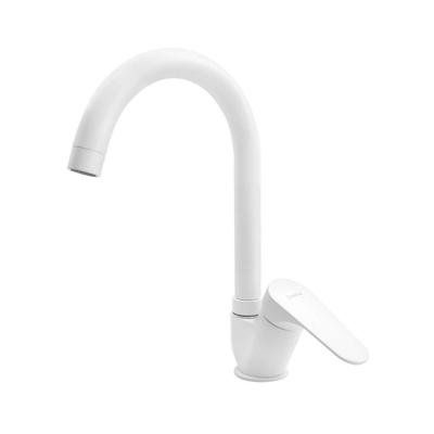 Keukenmengkraan Sapho Corneli 1-hendel 30 cm Beweegbare Uitloop Mat Wit Keukenmengkraan Sapho Corneli 1-hendel 30 cm Beweegbare Uitloop Mat Wit