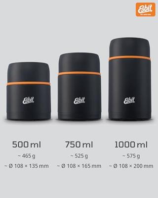 Voedselthermos ESBIT Food Jug 500ml, Zwart