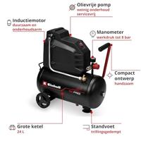 Einhell TC-AC 190/24/8 I OF Compressor 8 bar - thumbnail