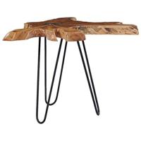 VidaXL Salontafel 70x45 cm massief teakhout en polyresin - thumbnail