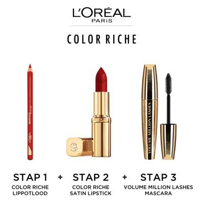 L’Oréal Paris Make-Up Designer Color Riche Satin Lipstick - 287 Sparkling Amethyst - Paars - Verzorgende, Lippenstift Verrijkt met Arganolie - 4,54 gr.