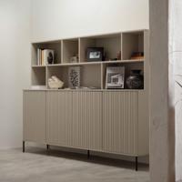 WOOOD Wandkast 'New Gravure' Grenenhout, 150 x 200cm, kleur Dust - thumbnail