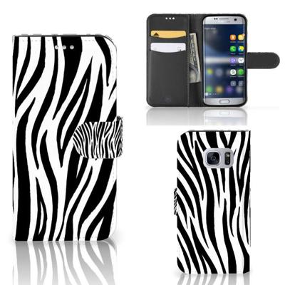Samsung Galaxy S7 | Telefoonhoesje | Met pasjeshouder | Zebra