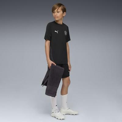 PUMA Manchester City Trainingsshirt 2025-2026 Kids Zwart Wit PUMA Manchester City Trainingsshirt 2025-2026 Kids Zwart Wit