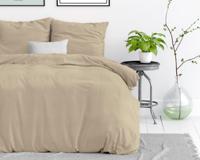 Dreamhouse - Stone Washed Dekbedovertrek 100% Katoen - Zand - 200 x 220 - thumbnail