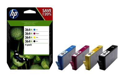 Huismerk HP 364 XL Inktcartridges Multipack (zwart + 3 kleuren)