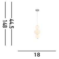 Searchlight Design hanglampSnowball - 51022-3CC - thumbnail