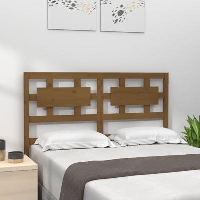 Hoofdbord 205,5x4x100 cm massief grenenhout honingbruin