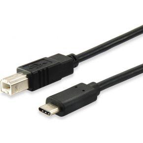 Equip USB 2.0 kabel B->C m/1, 0m Type C polybag