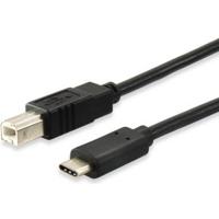 Equip USB 2.0 kabel B->C m/1, 0m Type C polybag - thumbnail