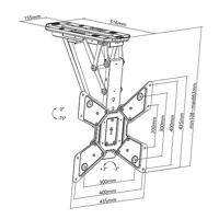 My Wall HL43MWL TV-plafondbeugel Met afstandsbediening, Zwenkbaar, Kantelbaar 58,4 cm (23) - 139,7 cm (55) Besturing via app, Plafondhouder, Met elektromotor, - thumbnail