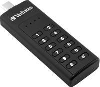 Verbatim Keypad Secure - USB-Stick 3.0 Type-C gegevensopslag met wachtwoordbeveiliging - 32 GB - Zwart - thumbnail