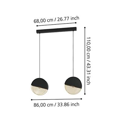 Eglo Design hanglampMumbles 2-lichts - 43812