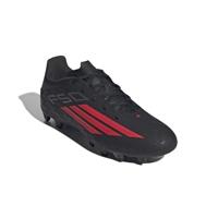 adidas F50 Club Gras / Kunstgras Voetbalschoenen (MG) Zwart Rood Donkergrijs - thumbnail