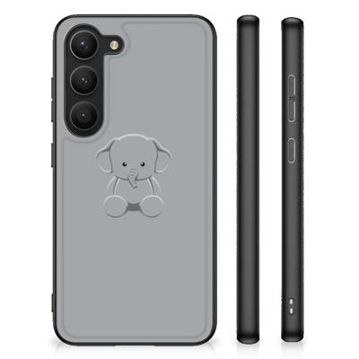 Samsung Galaxy S23 Hoesje Grijs Baby Olifant
