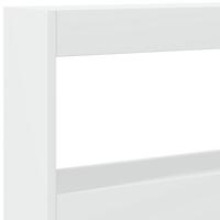 Hoofdbordkast met LED-verlichting 200x17x102 cm wit - thumbnail
