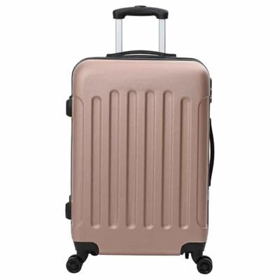 VidaXL Koffer met slot 3 pcs rose gold 50 x 31 x 78 cm abs kunststof