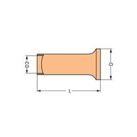 WAGO 216-124 Adereindhulzen 1.5 mm² Ongeïsoleerd Metaal 1000 stuk(s) - thumbnail