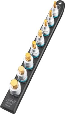 HAZET SmartRail · Flexibele kunststof opsteekstrip 986-SR/8 · 1/2 inch (12,5 mm) vierkant hol · Binnen-zeskant-profiel · 8-delig · 6 · 7 · 8 · 9 · 10