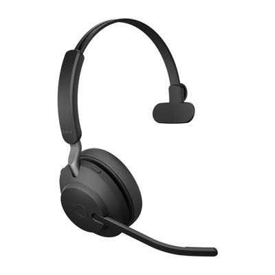 Jabra Evolve2 65 monaural On Ear headset Bluetooth Mono Zwart Volumeregeling, Indicator voor batterijstatus, Microfoon uitschakelbaar (mute) Telefoon - thumbnail