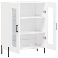 Dressoir 69,5x34x90 cm bewerkt hout wit - thumbnail