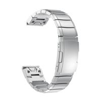 By Qubix - Stainless steel schakelband - Zilver - Compatible met Garmin Fenix 8-51mm - Compatible Garmin bandje - thumbnail