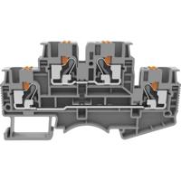 Degson DSKK4-01P-11-00-A(H) Doorgangsklem 2-etages Push-In-klem Grijs 1 stuk(s) - thumbnail