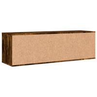 Tv-meubel 120x34x37 cm bewerkt hout gerookt eikenkleurig - thumbnail