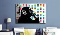 Schilderij - Banksy The Thinker Monkey - thumbnail