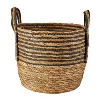 Mand zwarte streep - laag - ø29x24 cm - thumbnail