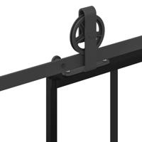 Schuifdeur met beslag 90x205 cm ESG-glas en aluminium - thumbnail