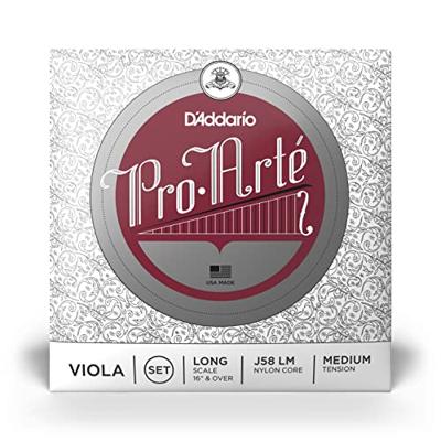 D&apos;Addario J58 LM Pro-Arté Viola String Set,Long Scale, Medium Tension Pro-Arté Altviool