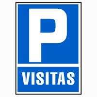 Bord Archivo 2000 "PARKING VISITAS" PVC 210 x 297 mm - thumbnail
