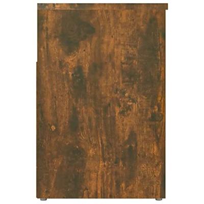 Schoenenbank 60x30x45 cm bewerkt hout gerookt eikenkleurig