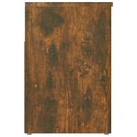 Schoenenbank 60x30x45 cm bewerkt hout gerookt eikenkleurig - thumbnail