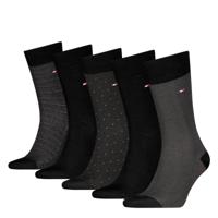 Tommy Hilfiger Sokken Giftbox Heren Herringbone Dot 5-pack Zwart-39/42 - thumbnail