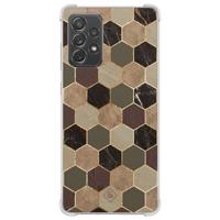 Samsung Galaxy A52(s) shockproof hoesje - Kubus groen bruin - thumbnail