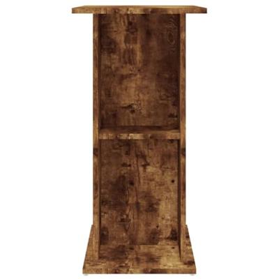 Aquariumstandaard 75x36x72,5 cm bewerkt hout gerookt eiken - thumbnail