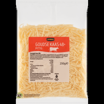 Jumbo Goudse Kaas Pittig 48+ Geraspt 250 g