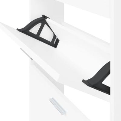 VidaXL Schoenenkast 59x17x108 cm bewerkt hout wit