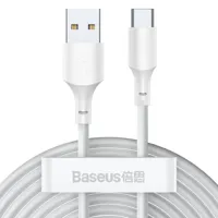 Baseus TZCATZJ-02 USB-kabel 1,5 m USB A USB C Wit - thumbnail