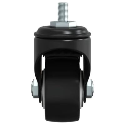 VidaXL Zwenkwielen 4 stuks 35 mm ijzer zwart