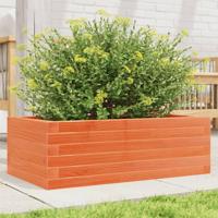 VidaXL Plantenbak 70x40x23 cm massief grenenhout wasbruin - thumbnail