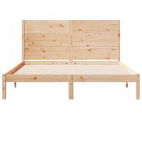Bedframe extra lang zonder matras massief hout 160x210 cm - thumbnail