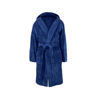 Kinderbadjas met naam - Blauw - 8/10 jaar