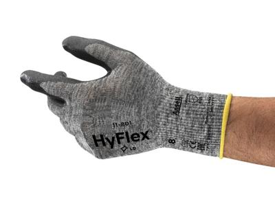 Ansell HyFlex® 11-801 werkhandschoenen grijs maat 6/XS