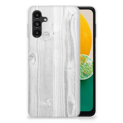 Samsung Galaxy A13 | A04s | Bumper Hoesje | White Wood Samsung Galaxy A13 | A04s | Bumper Hoesje | White Wood